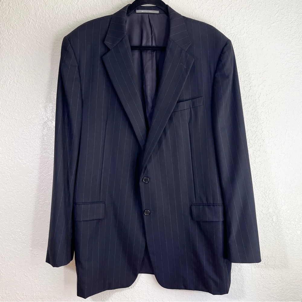 Hickey Freeman Mens Blazer Sport Coat Loro Piana Super 130’s Wool Size 46L